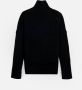 Zadig & Voltaire Zwarte wollen funnel neck trui Black Dames - Thumbnail 3