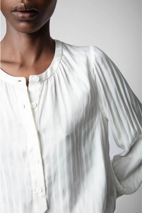 Zadig & Voltaire Verhoog je elegantie met Judo Kleur Shirt White Dames