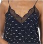 Zadig & Voltaire Zijden V-Hals T-shirts en Polos Blue Dames - Thumbnail 2
