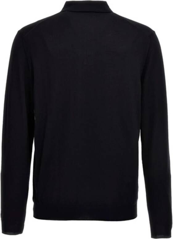 Zanone Long Sleeve Tops Zwart Heren