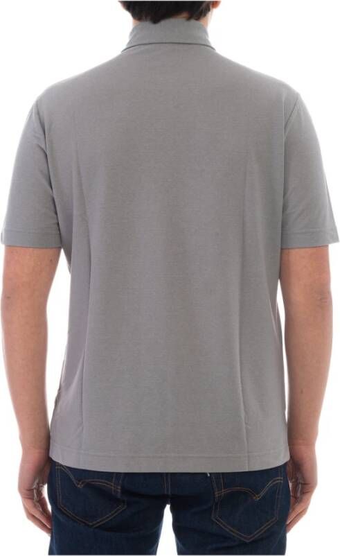 Zanone Polo Shirt Grijs Heren