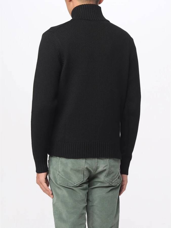 Zanone Turtlenecks Zwart Heren