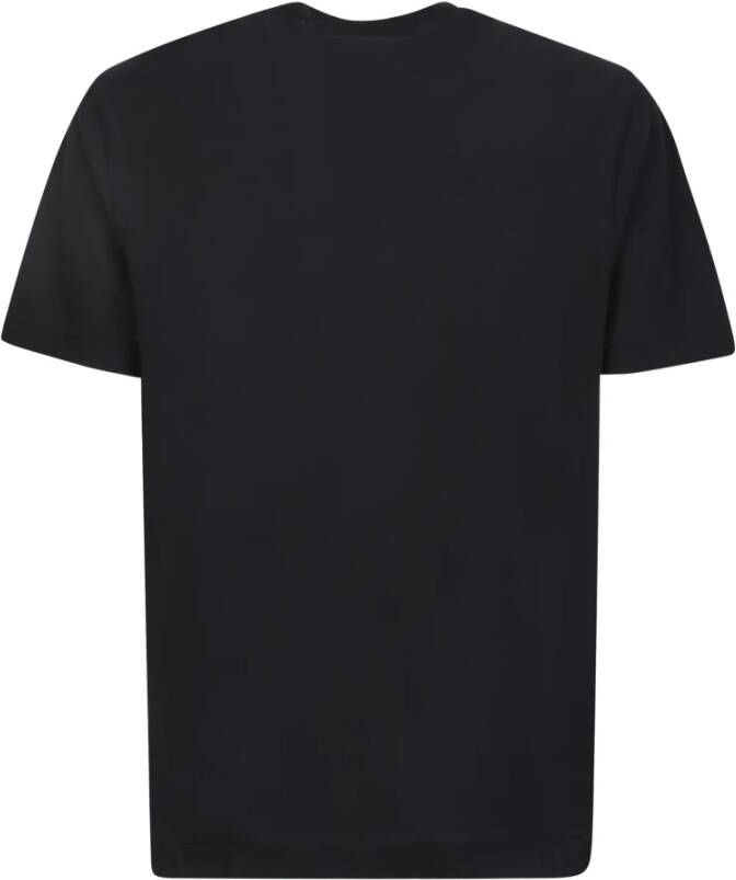 Zanone Zwarte katoenen T-shirt met minimalistische elegantie Zwart Heren