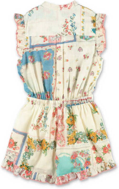 Zimmermann Beige floral print cotton muslin jumpsuit Beige Dames