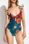 Zimmermann Gerimpelde Schouder Gember Top Multicolor Dames - Thumbnail 2