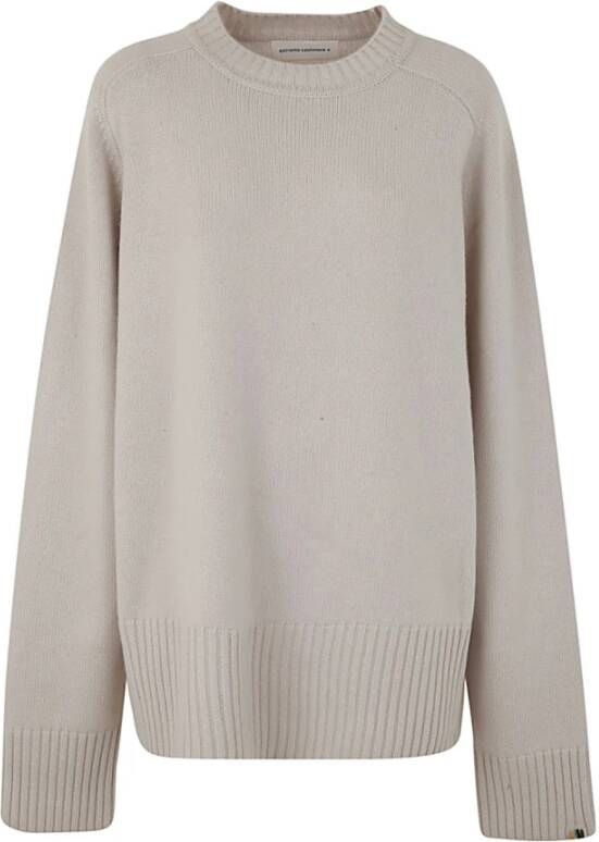 Extreme Cashmere N236 mama roundneck oversized pullover Grijs Dames