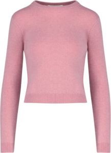 Extreme Cashmere Round-neck Knitwear Roze Dames