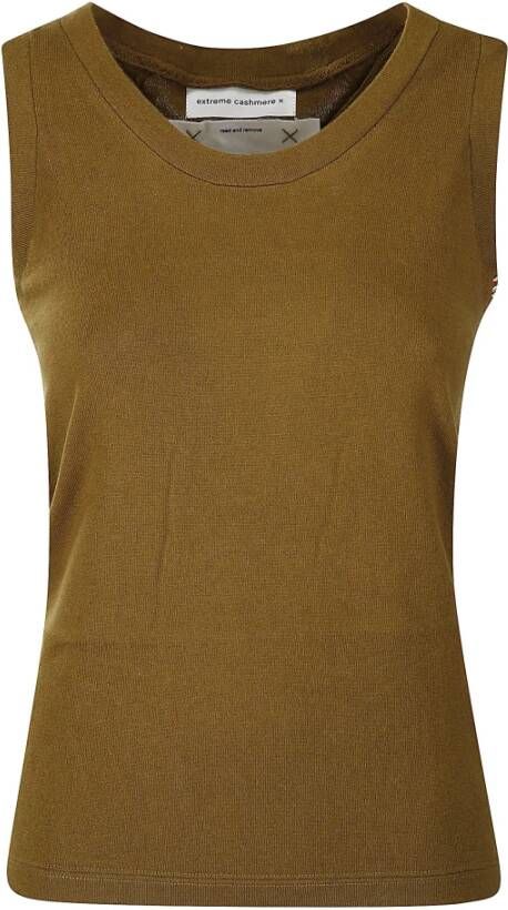 Extreme Cashmere Sleeveless Tops Bruin Dames