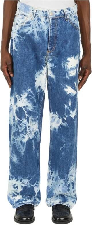 Eytys Benz marmeren wide been jeans Blauw Dames