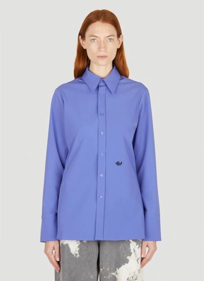 Eytys Klassieke Button Down Overhemd Blue Dames