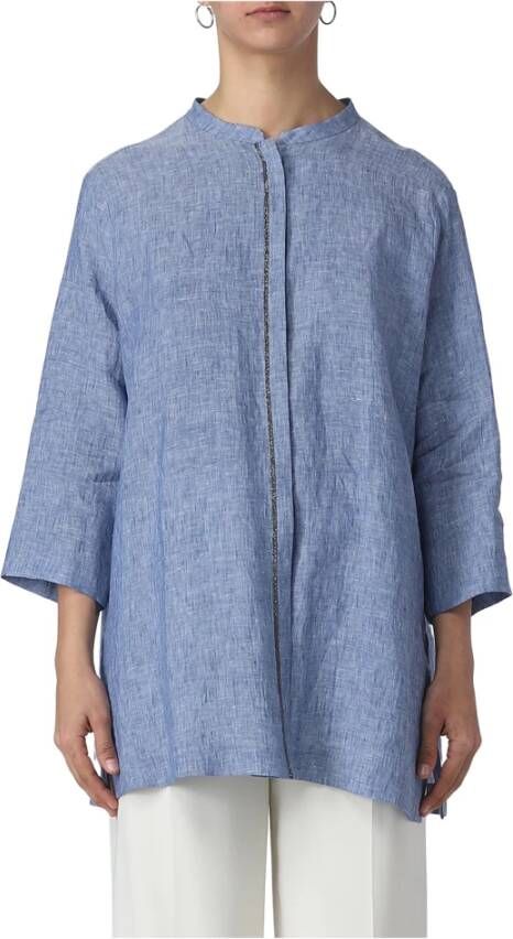 Fabiana Filippi Blouses Blauw Dames