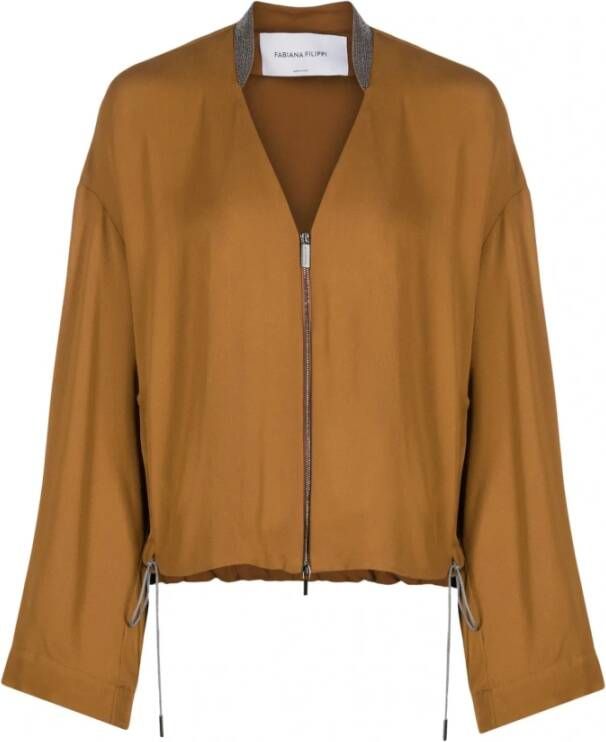 Fabiana Filippi Bomber Jackets Bruin Dames