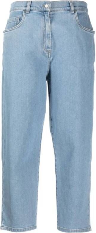 Fabiana Filippi Cropped Jeans Blauw Dames
