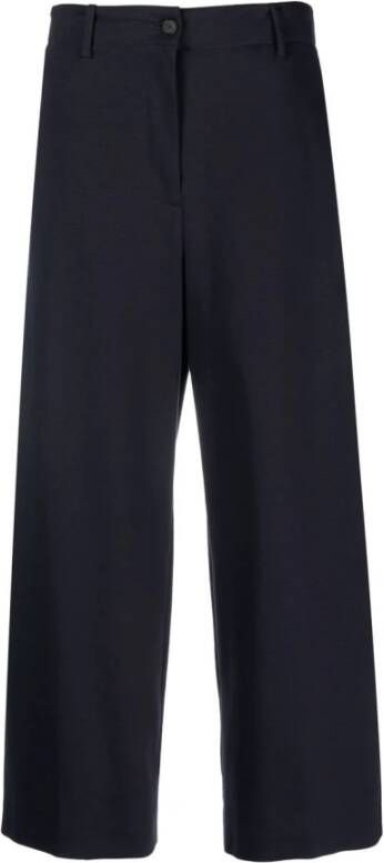 Fabiana Filippi Cropped Trousers Blauw Dames