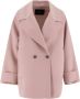Fabiana Filippi Double-Breasted Coats Roze Dames - Thumbnail 1