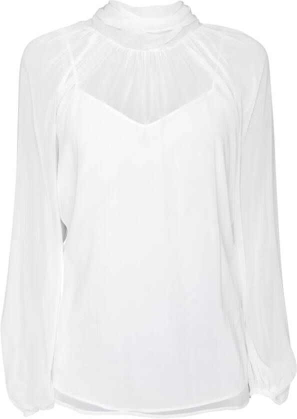 Fabiana Filippi Elegant shirt met lange mouwen Wit Dames