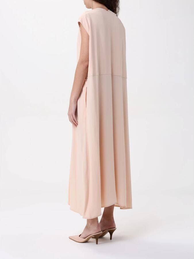 Fabiana Filippi Elegante Zwarte Jurk met Kantdetail Pink Dames - Foto 2