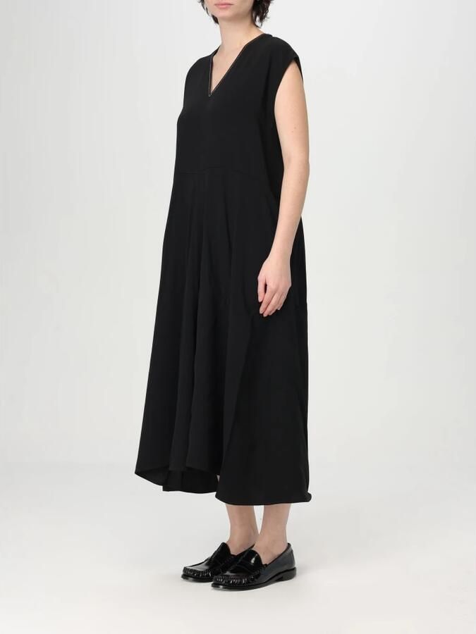 Fabiana Filippi Elegante Zwarte Jurk voor Vrouwen Black Dames - Foto 3