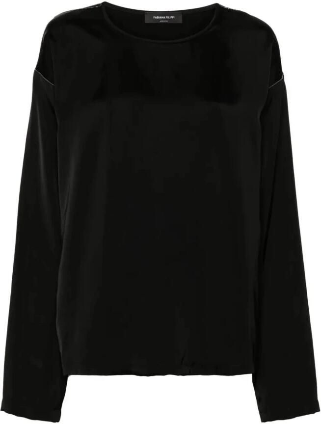 Fabiana Filippi Long Sleeve Tops Black Dames - Foto 5