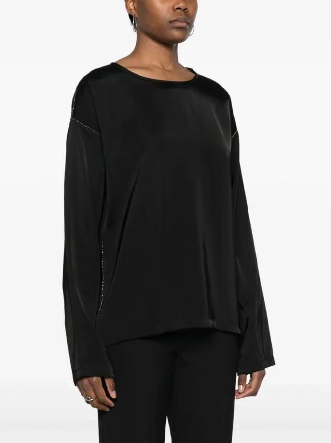 Fabiana Filippi Long Sleeve Tops Black Dames