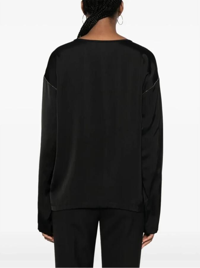 Fabiana Filippi Long Sleeve Tops Black Dames - Foto 2
