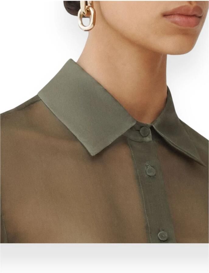 Fabiana Filippi Stijlvolle Trui Shirt Green Dames