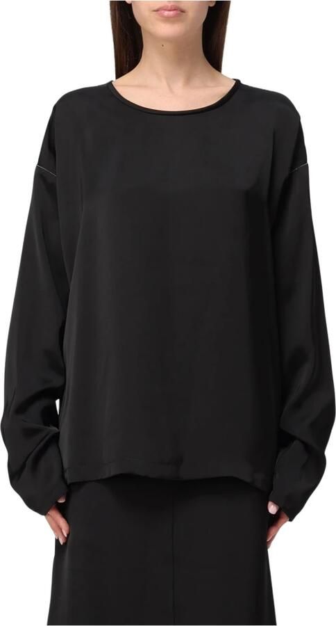 Fabiana Filippi Long Sleeve Tops Black Dames - Foto 4