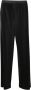 Fabiana Filippi Hoge taille geplooide broek Zwart Dames - Thumbnail 1