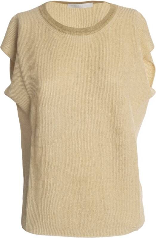 Fabiana Filippi Round-neck Knitwear Geel Dames