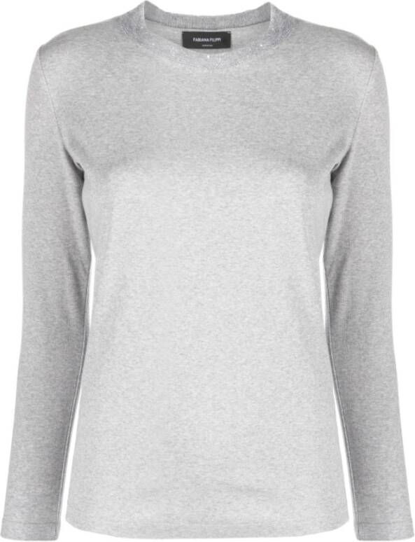 Fabiana Filippi Grijze T-shirts en Polos Gray Dames