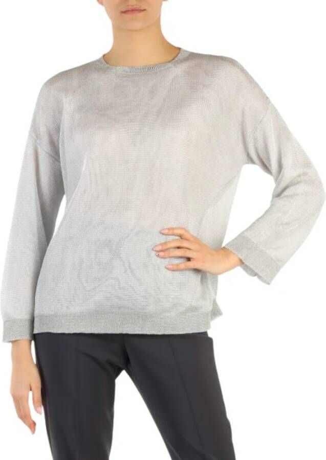 Fabiana Filippi Round-neck Knitwear Grijs Dames