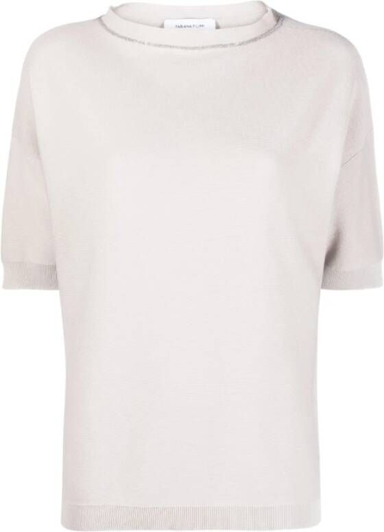 Fabiana Filippi Round-neck Knitwear Wit Dames