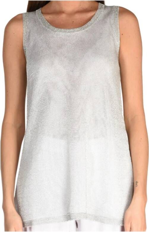 Fabiana Filippi Sleeveless Tops Grijs Dames