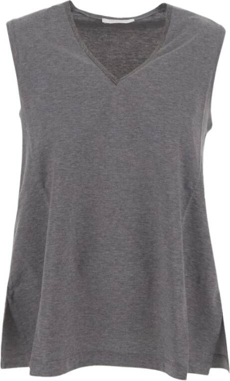 Fabiana Filippi Sleeveless Tops Grijs Dames