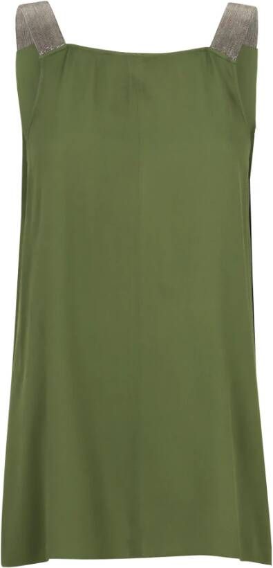 Fabiana Filippi Sleeveless Tops Groen Dames