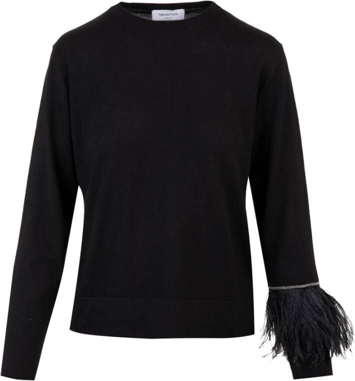 Fabiana Filippi Round-neck Knitwear Zwart Dames