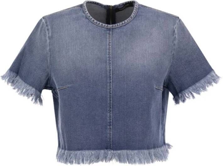 Fabiana Filippi T-Shirts Blauw Dames