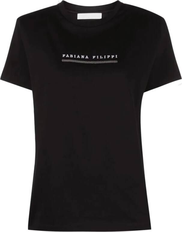 Fabiana Filippi T-Shirts Zwart Dames