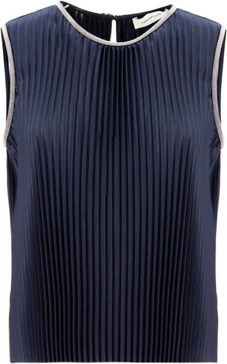 Fabiana Filippi Sleeveless Tops Blauw Dames