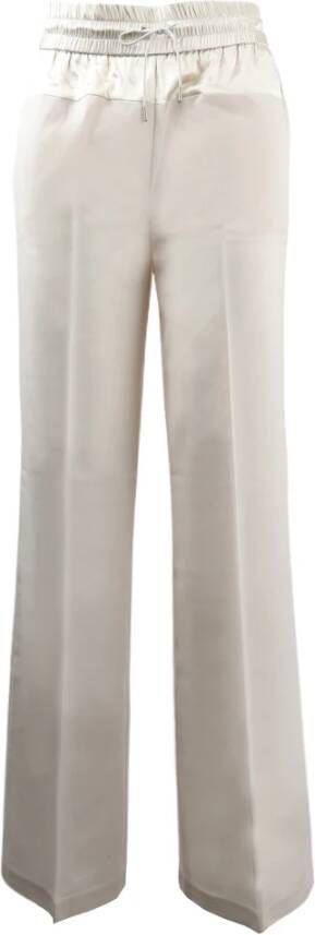 Fabiana Filippi Wide Trousers Wit Dames