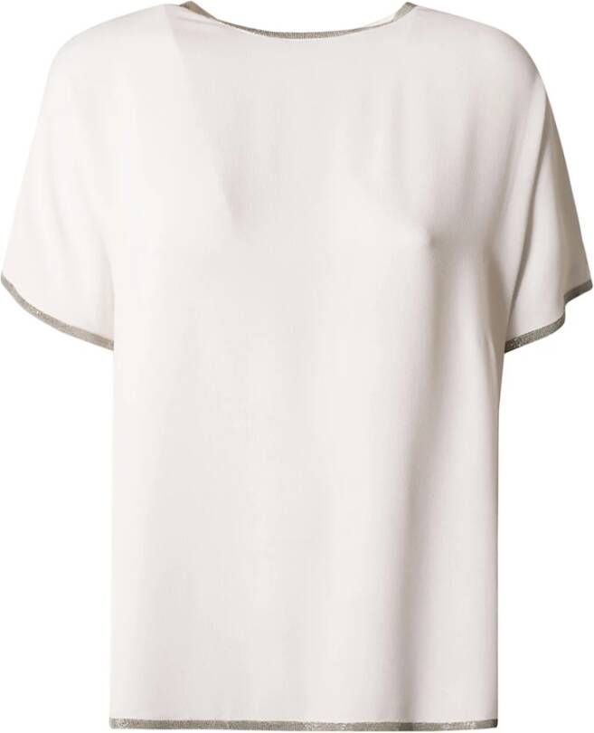 Fabiana Filippi Witte T-shirts Polos voor Dames White Dames