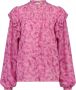 Fabienne Chapot blouse Bibi met all over print en ruches roze - Thumbnail 3