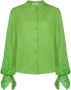 Fabienne Chapot blouse Clarissa blouse met broderie groen - Thumbnail 2