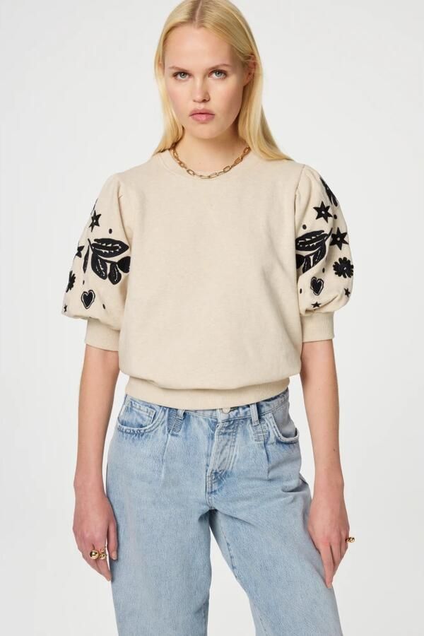 FABIENNE CHAPOT Dames Truien & Vesten Henriette Sweater Ecru - Foto 3