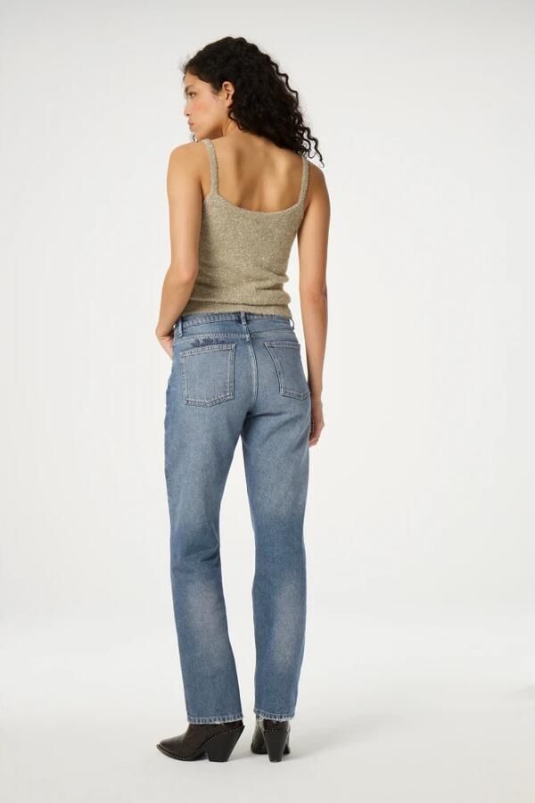 Fabienne Chapot Beige Top met Ronde Hals Yellow Dames - Foto 5
