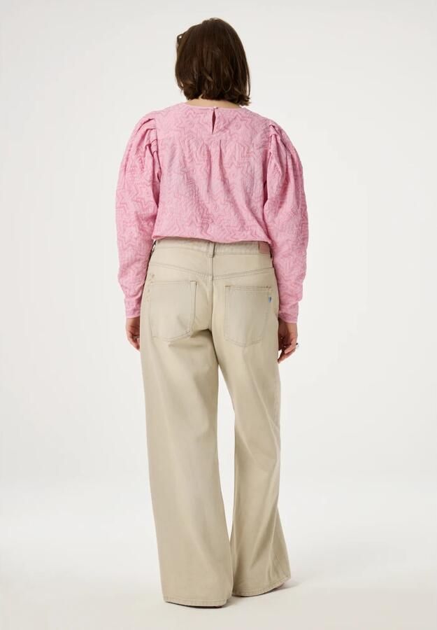Fabienne Chapot Beige Wide Leg Jeans voor Vrouwen Beige Dames - Foto 5