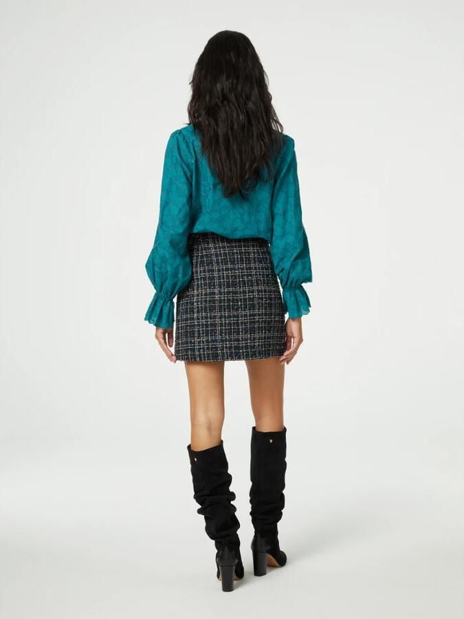 Fabienne Chapot Dora Bouclé Mini Rok Black Dames - Foto 4