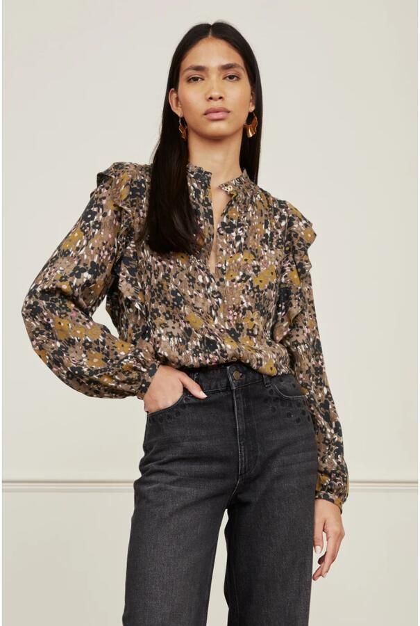 FABIENNE CHAPOT Dames Blouses Bibi Tess Long Sleeve Blouse Camel - Foto 5