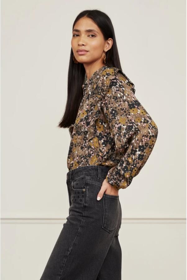 FABIENNE CHAPOT Dames Blouses Bibi Tess Long Sleeve Blouse Camel - Foto 7