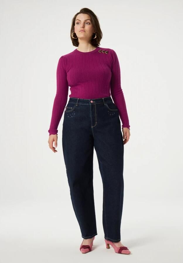 FABIENNE CHAPOT Dames Truien & Vesten Banda Pullover Paars - Foto 6